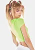 Neon Love Mesh Crop Tee sold by Dolls Kill