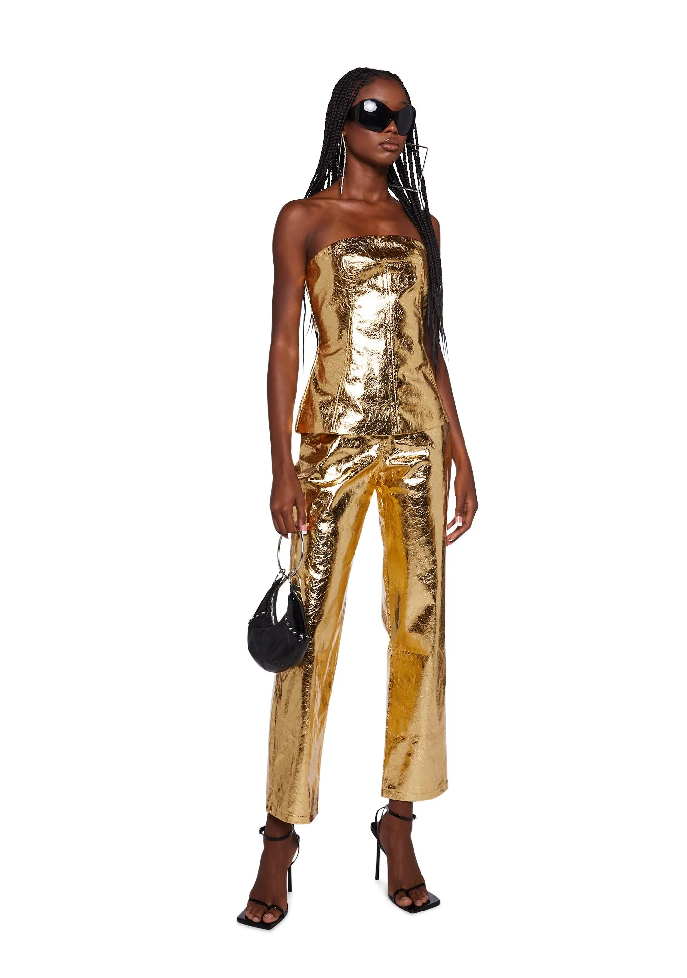 Johanna Metallic Top sold by Dolls Kill product image thumbnail 2