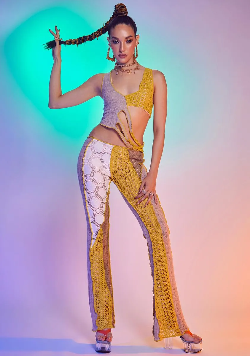 Knit Mix Cut Out Cami Top sold by Dolls Kill product image thumbnail 3