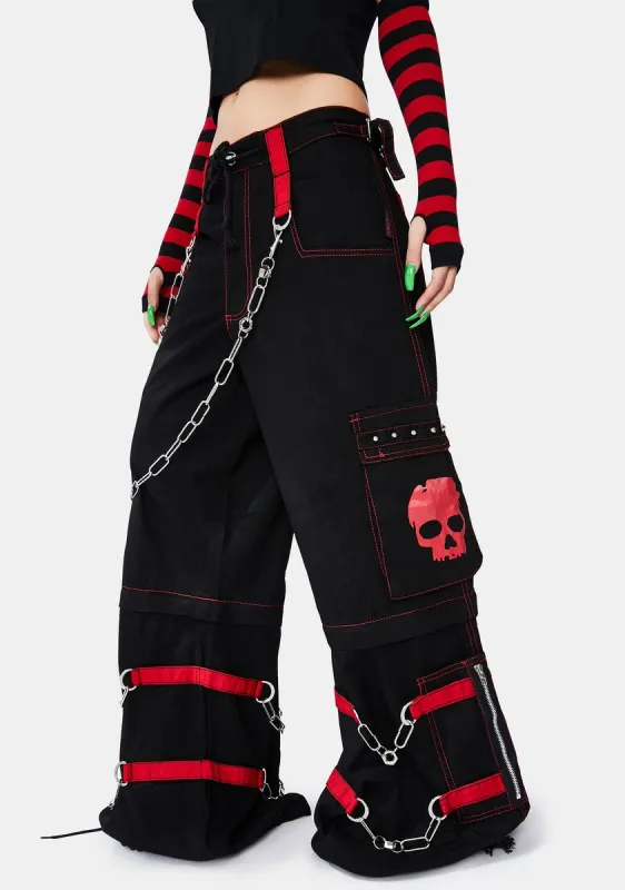 Skull Zip Off Pant sold by Dolls Kill