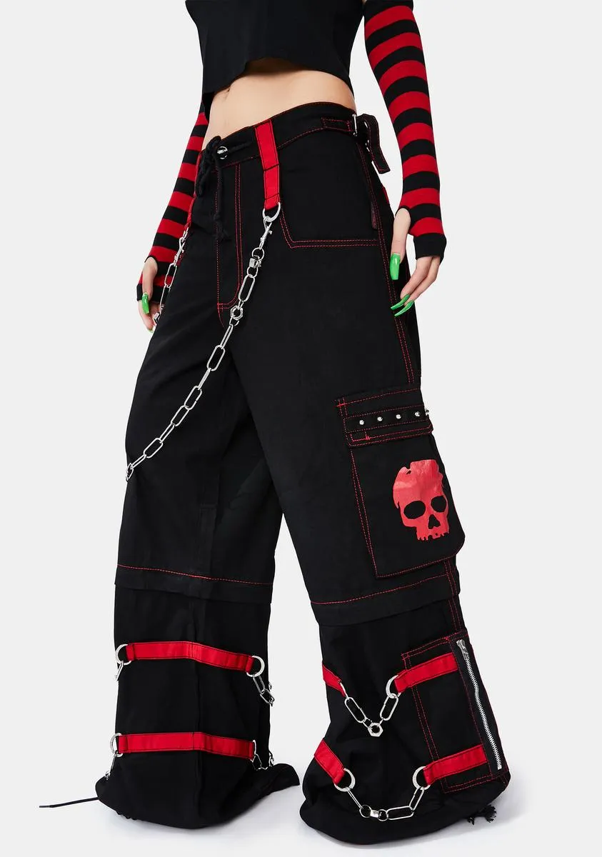 Skull Zip Off Pant sold by Dolls Kill