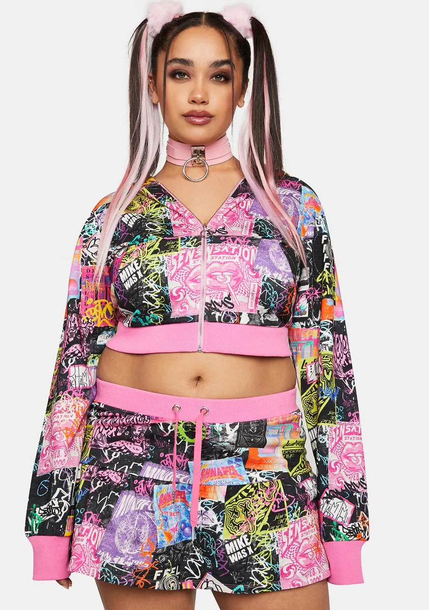 Plus Paint The Town Mini Skirt sold by Dolls Kill product image thumbnail 2