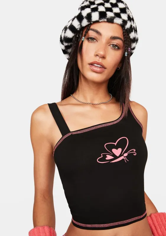 Catch Me If You Can Crop Top sold by Dolls Kill