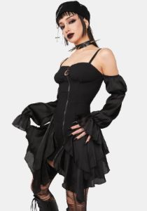 Witchy Corset Mini Dress sold by Dolls Kill