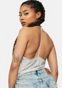 Femme Leopard Yeva Cowl Bodysuit sold by Dolls Kill
