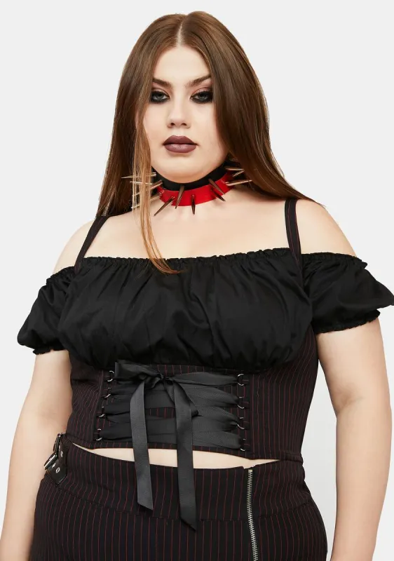 Plus Purge The Poison Underbust Corset Top sold by Dolls Kill