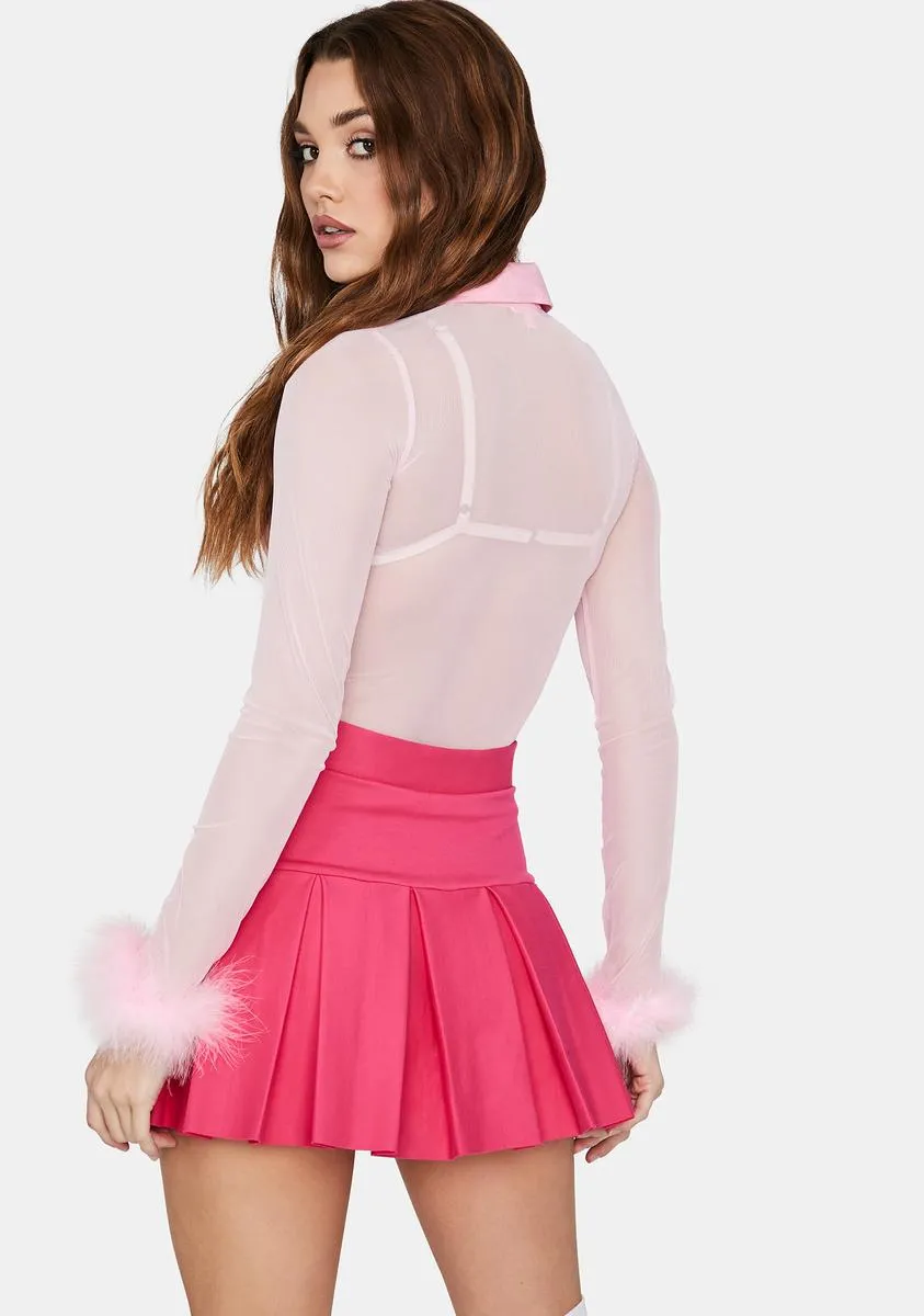 Haute Wicked Scholar Pleated Mini Skirt sold by Dolls Kill product image thumbnail 4