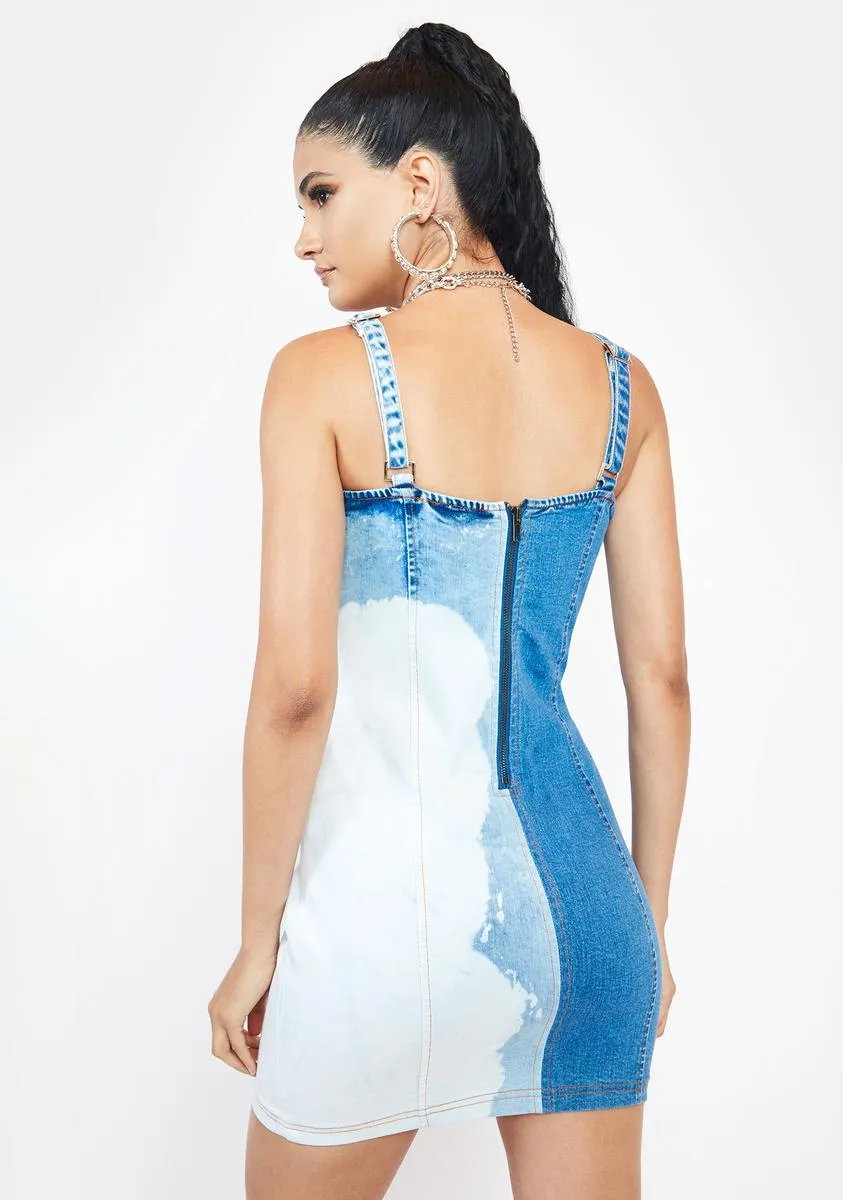 No Second Chances Denim Mini Dress sold by Dolls Kill product image thumbnail 4
