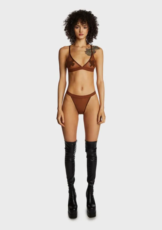 Natural High Lingerie Set sold by Dolls Kill