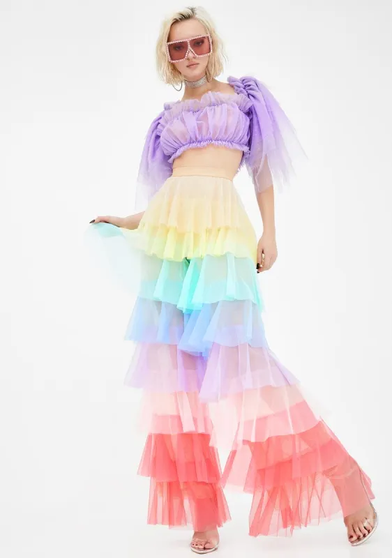 Lollipop Princess Ruffle Pants sold by Dolls Kill