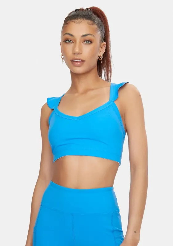 Aqua Sarah Sports Bra sold by Dolls Kill