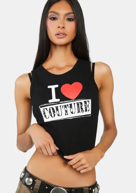 Fashionista Crop Tank sold by Dolls Kill