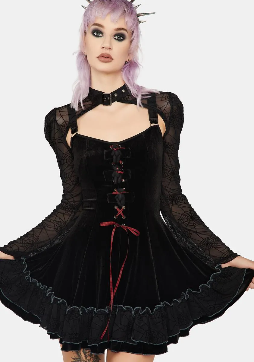 Gothic Two Piece Mini Dress Set sold by Dolls Kill