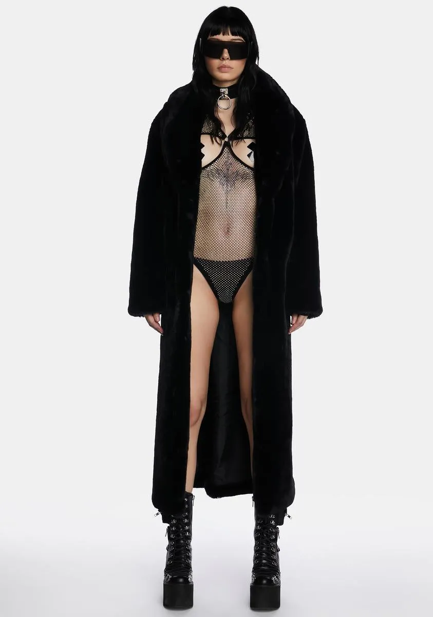 Lunar Kitten Faux Fur Coat sold by Dolls Kill product image thumbnail 3