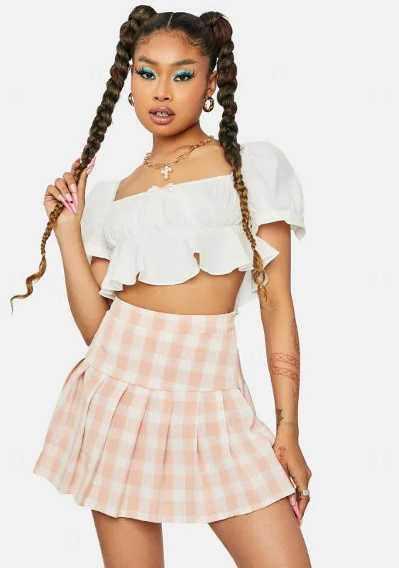 Pretty No Standing In My Way Pleated Skirt sold by Dolls Kill