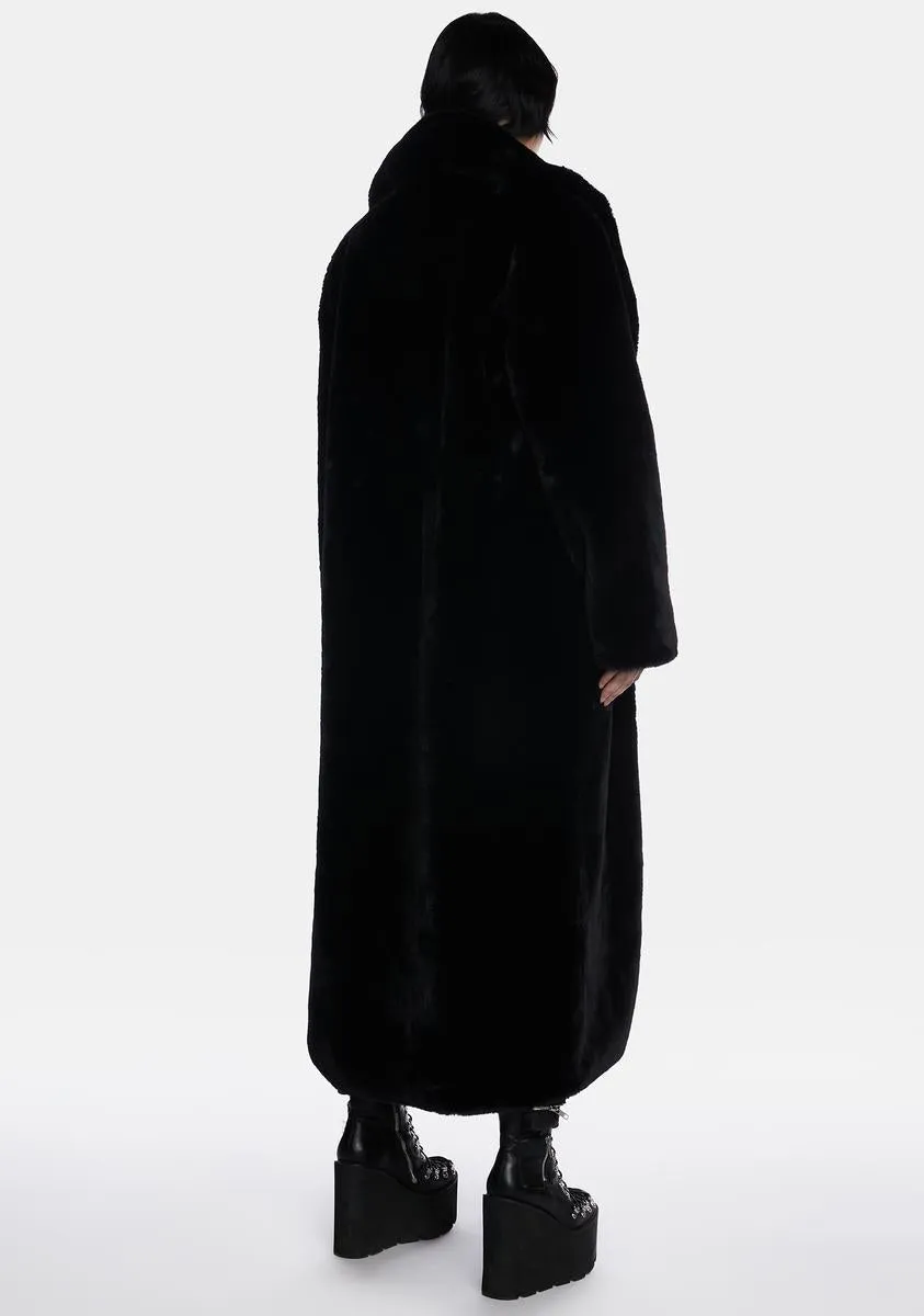 Lunar Kitten Faux Fur Coat sold by Dolls Kill product image thumbnail 4