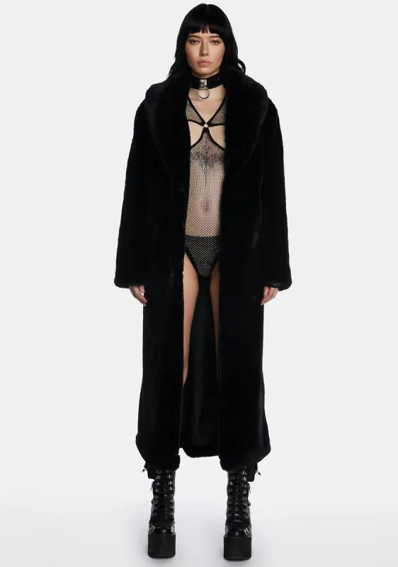 Lunar Kitten Faux Fur Coat sold by Dolls Kill