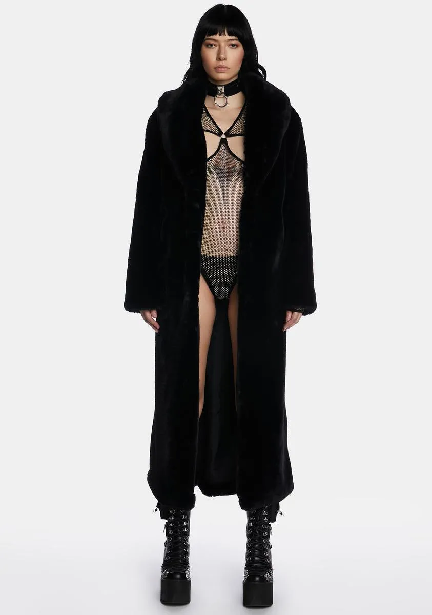 Lunar Kitten Faux Fur Coat sold by Dolls Kill