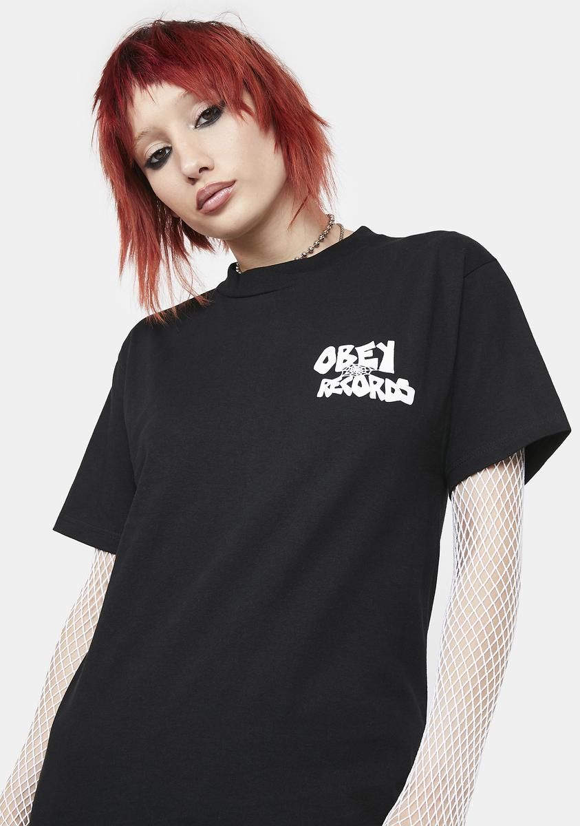 Records Web Graphic Tee sold by Dolls Kill product image thumbnail 4