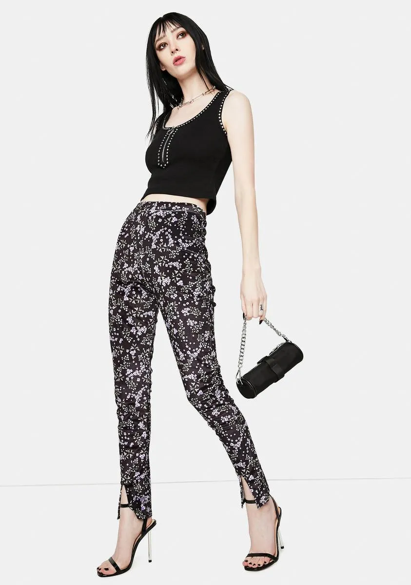 Brianna Floral Skinny Pants sold by Dolls Kill product image thumbnail 3