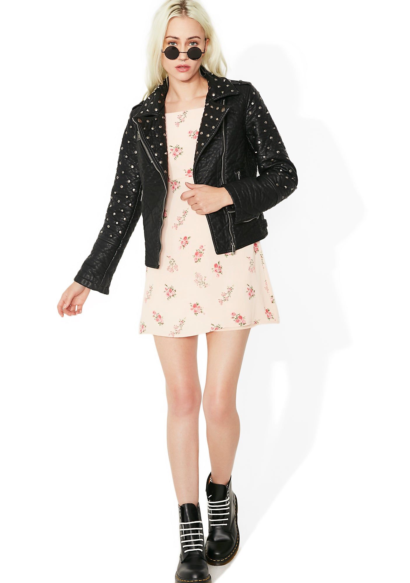 On The Edge Studded Moto Jacket sold by Dolls Kill product image thumbnail 2