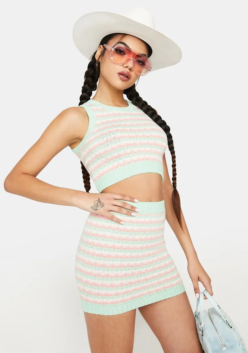 Mint Admire Your Style Skirt Set sold by Dolls Kill product image thumbnail 2