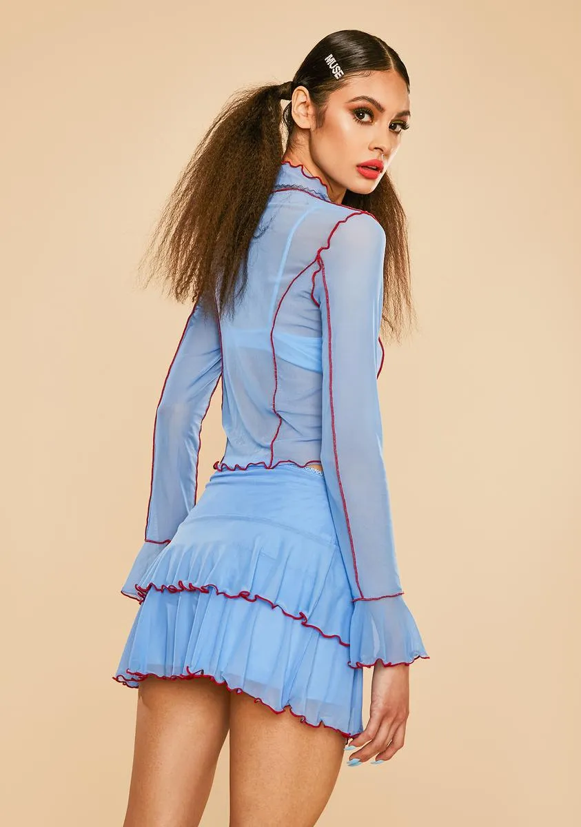 One To Watch Mesh Skirt Set sold by Dolls Kill product image thumbnail 4