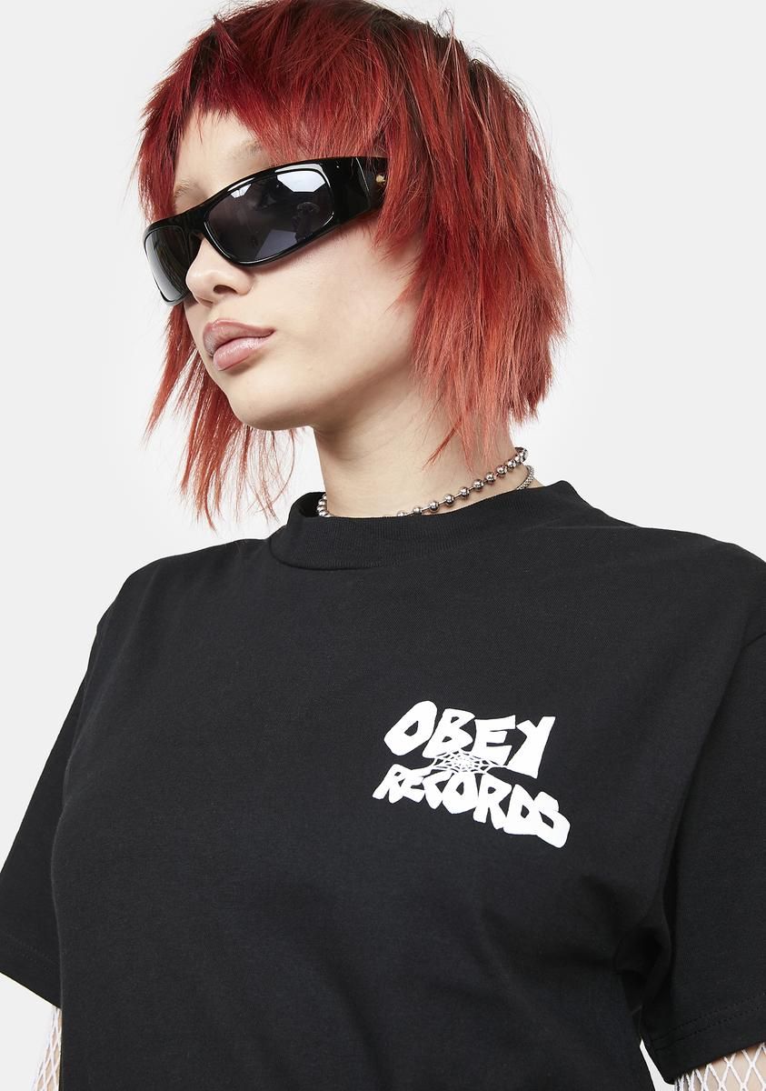 Records Web Graphic Tee sold by Dolls Kill product image thumbnail 2