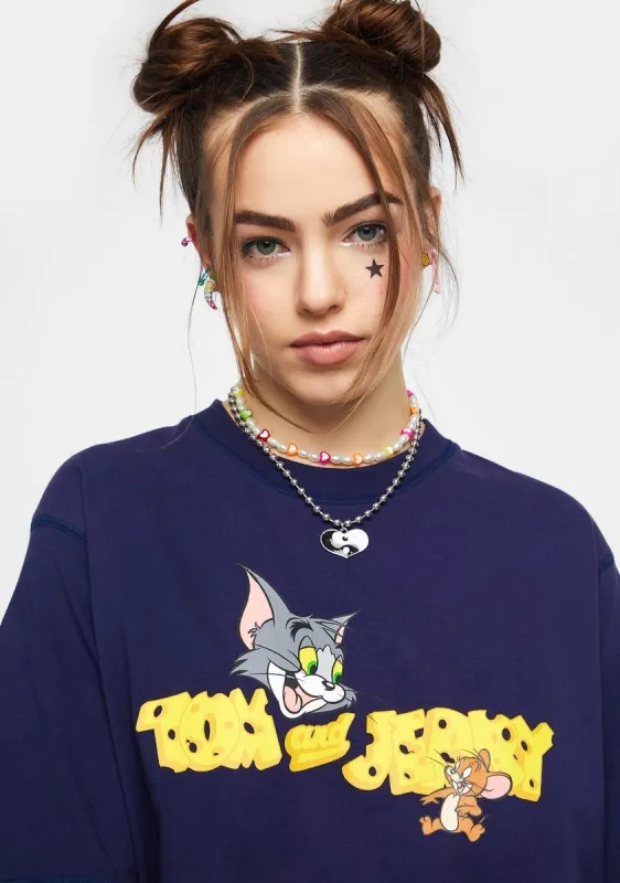 X Tom And Jerry Cheese Tee sold by Dolls Kill