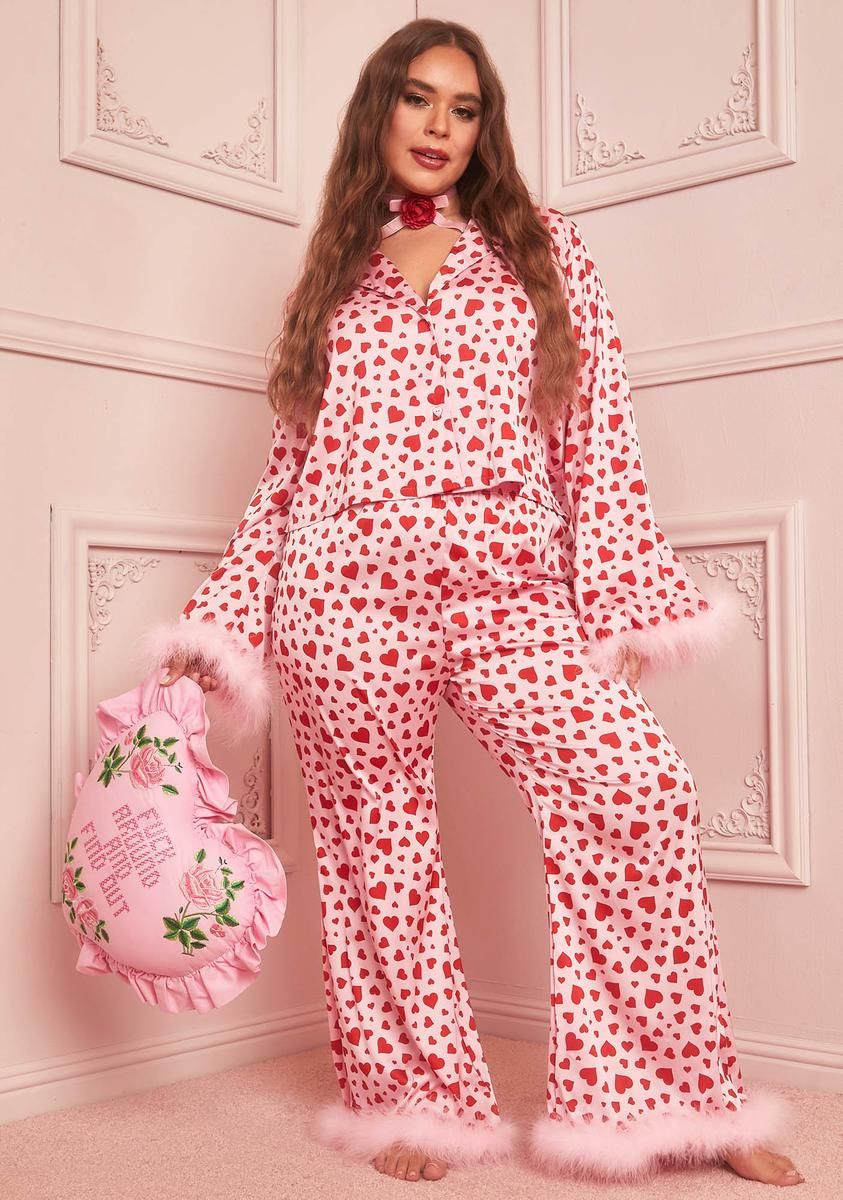 Plus Love Surrounds Me Pajama Top sold by Dolls Kill product image thumbnail 3