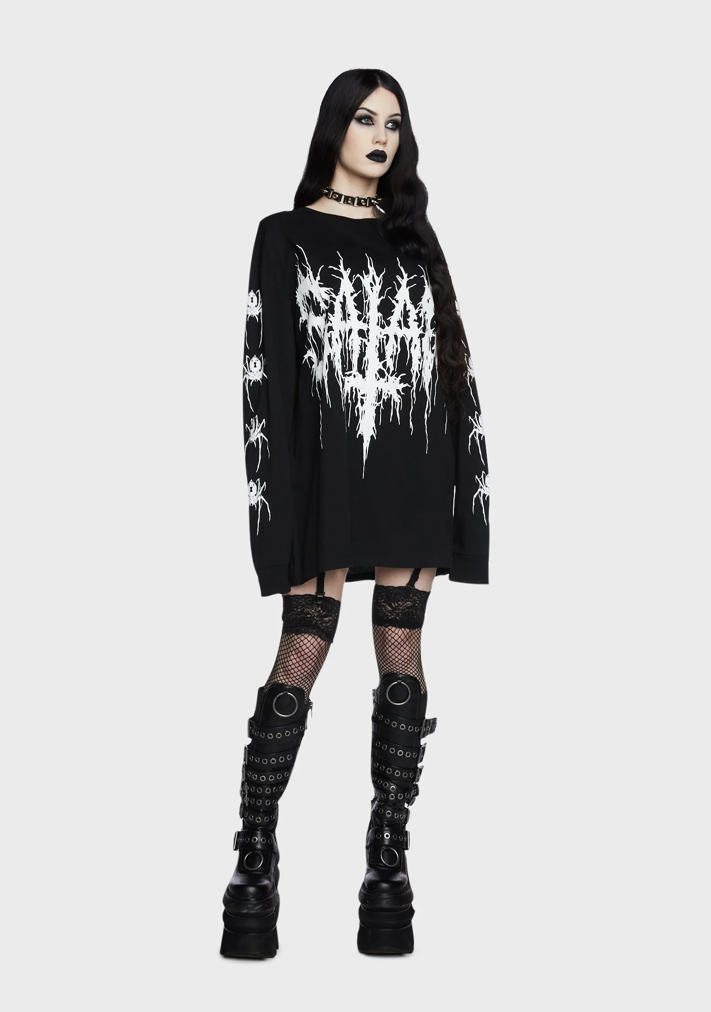 Satanic Veins Long Sleeve Tee sold by Dolls Kill product image thumbnail 5