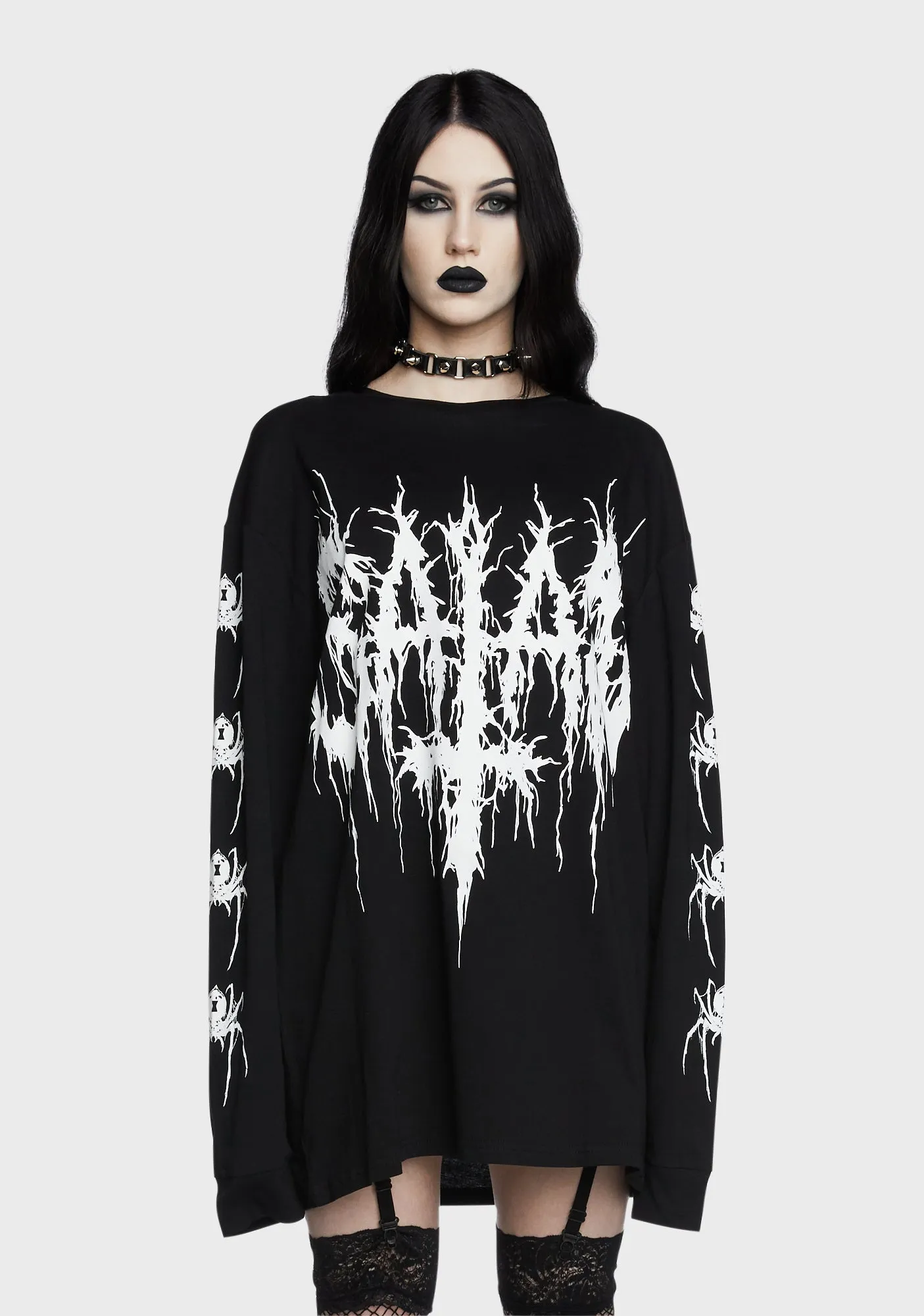 Satanic Veins Long Sleeve Tee sold by Dolls Kill