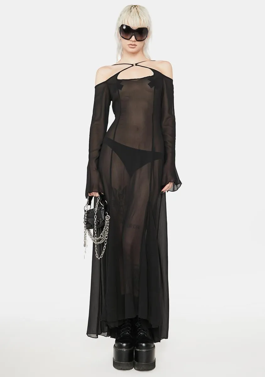 Blackout Leave You Wondering Maxi Dress sold by Dolls Kill product image thumbnail 2