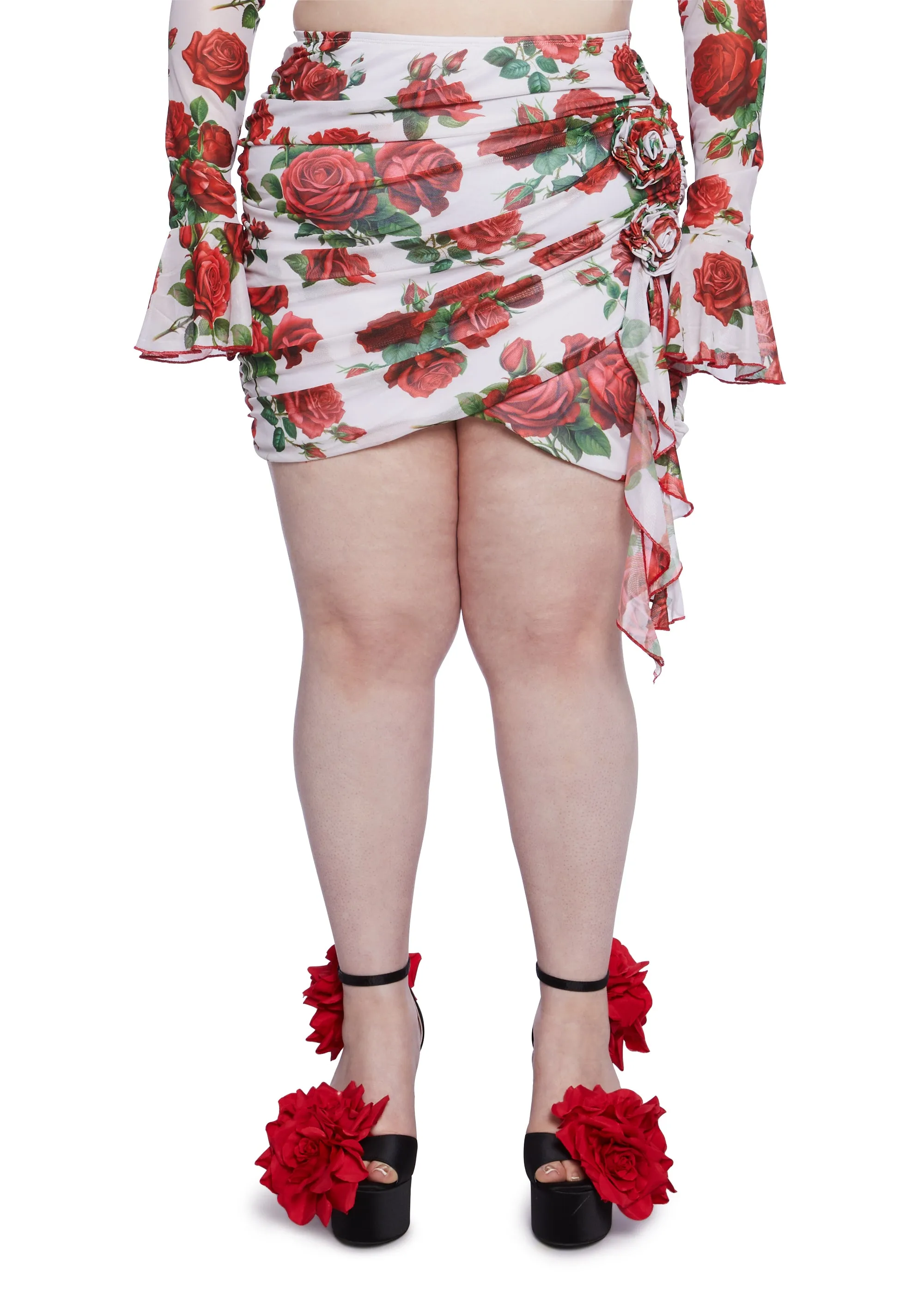 Plus Vibrant Love Mini Skirt sold by Dolls Kill