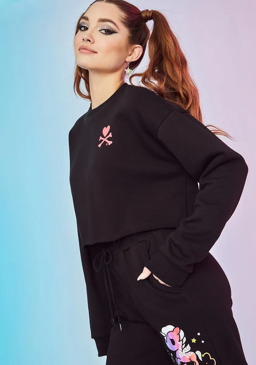 Intergalactic Magic Graphic Crop Sweatshirt sold by Dolls Kill product image thumbnail 4