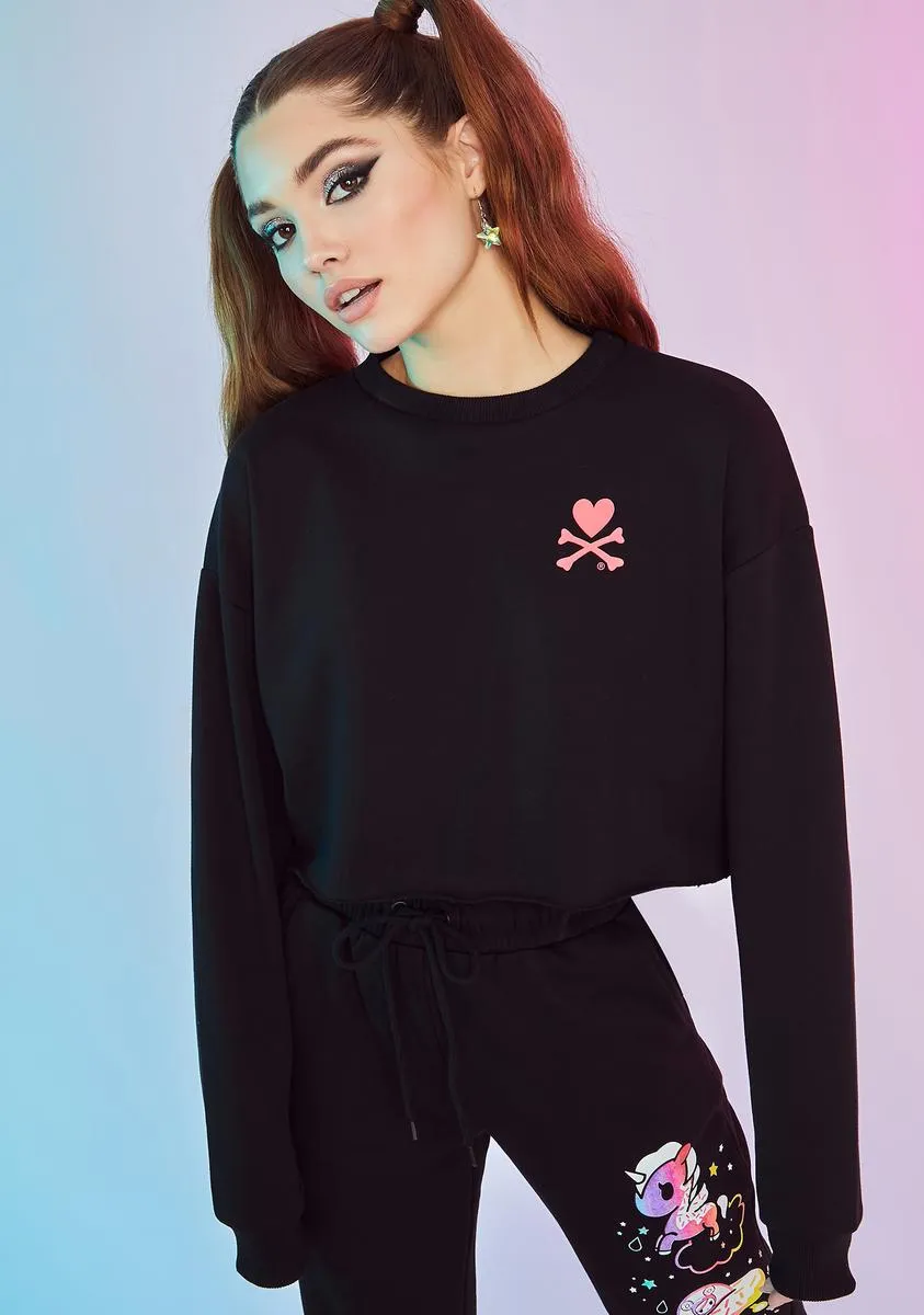 Intergalactic Magic Graphic Crop Sweatshirt sold by Dolls Kill product image thumbnail 2