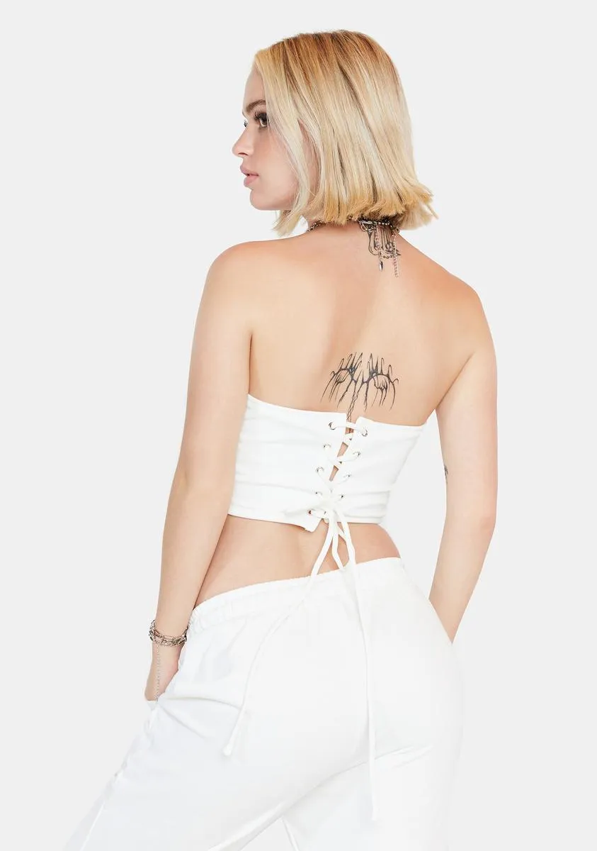 Courtside Convos Corset Lounge Set sold by Dolls Kill product image thumbnail 4