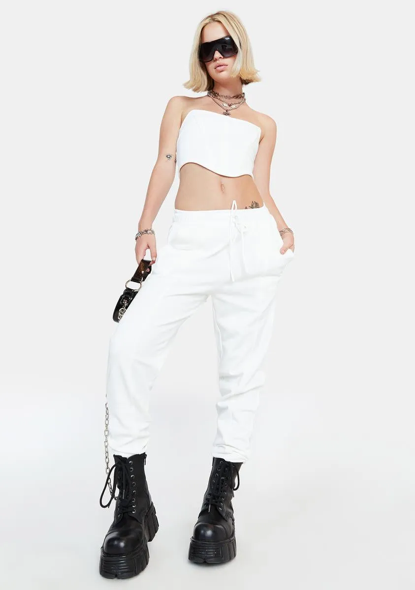 Courtside Convos Corset Lounge Set sold by Dolls Kill