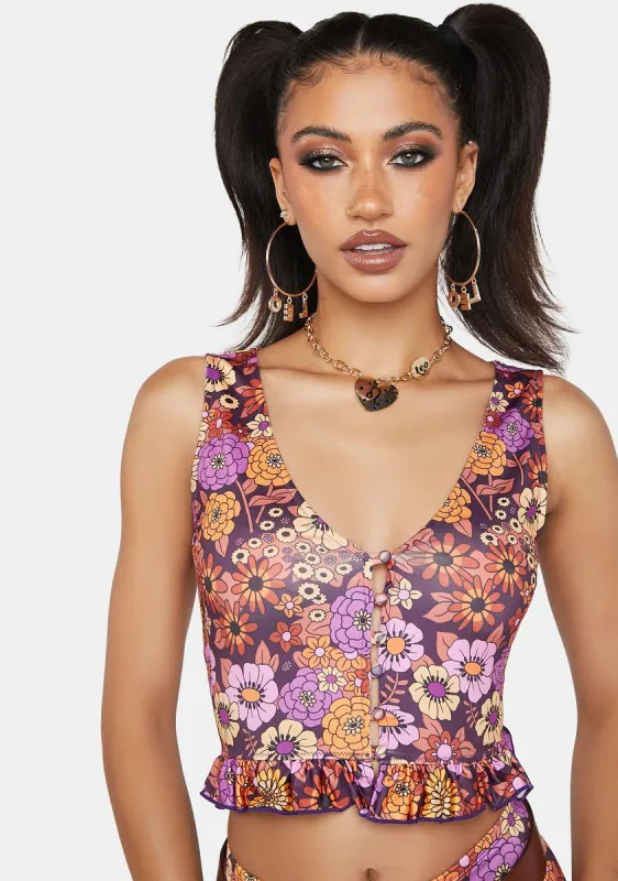 In The Limelight Crop Tank sold by Dolls Kill