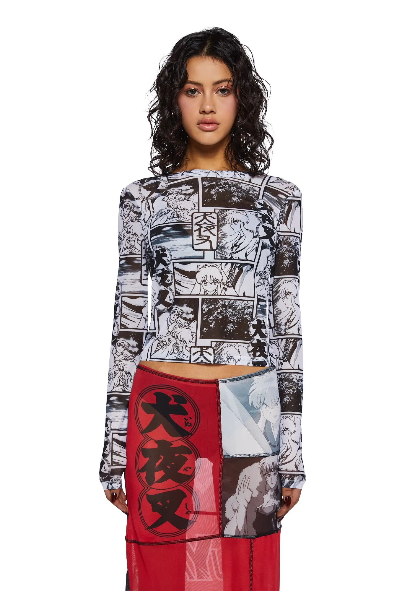 Anime Dreams Mesh Top sold by Dolls Kill