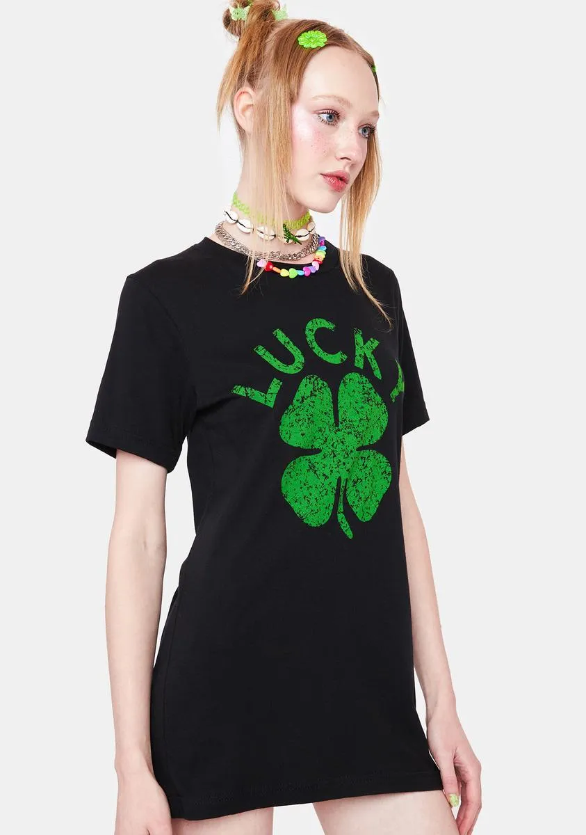 Lucky Streak Clover Graphic Tee sold by Dolls Kill product image thumbnail 2