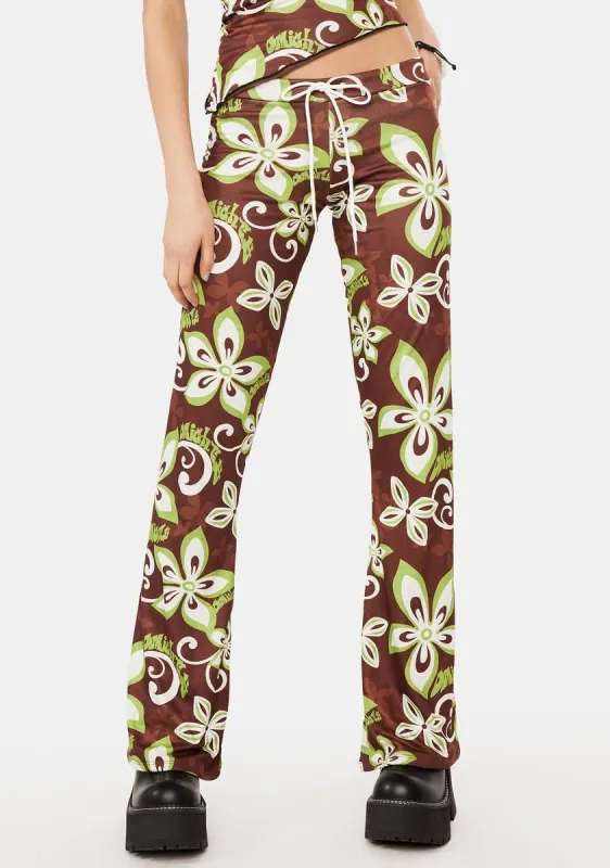 Mocha Malibu Pants sold by Dolls Kill