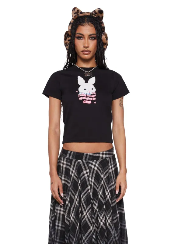 Cropped Bunny Graphic Tee sold by Dolls Kill