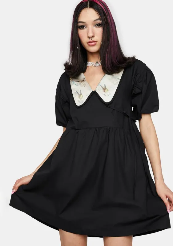 Dream Babydoll Collar Dress sold by Dolls Kill
