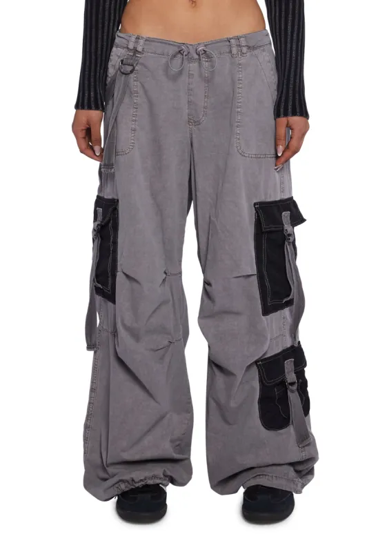 Strappy Cargo Mix Pants sold by Dolls Kill