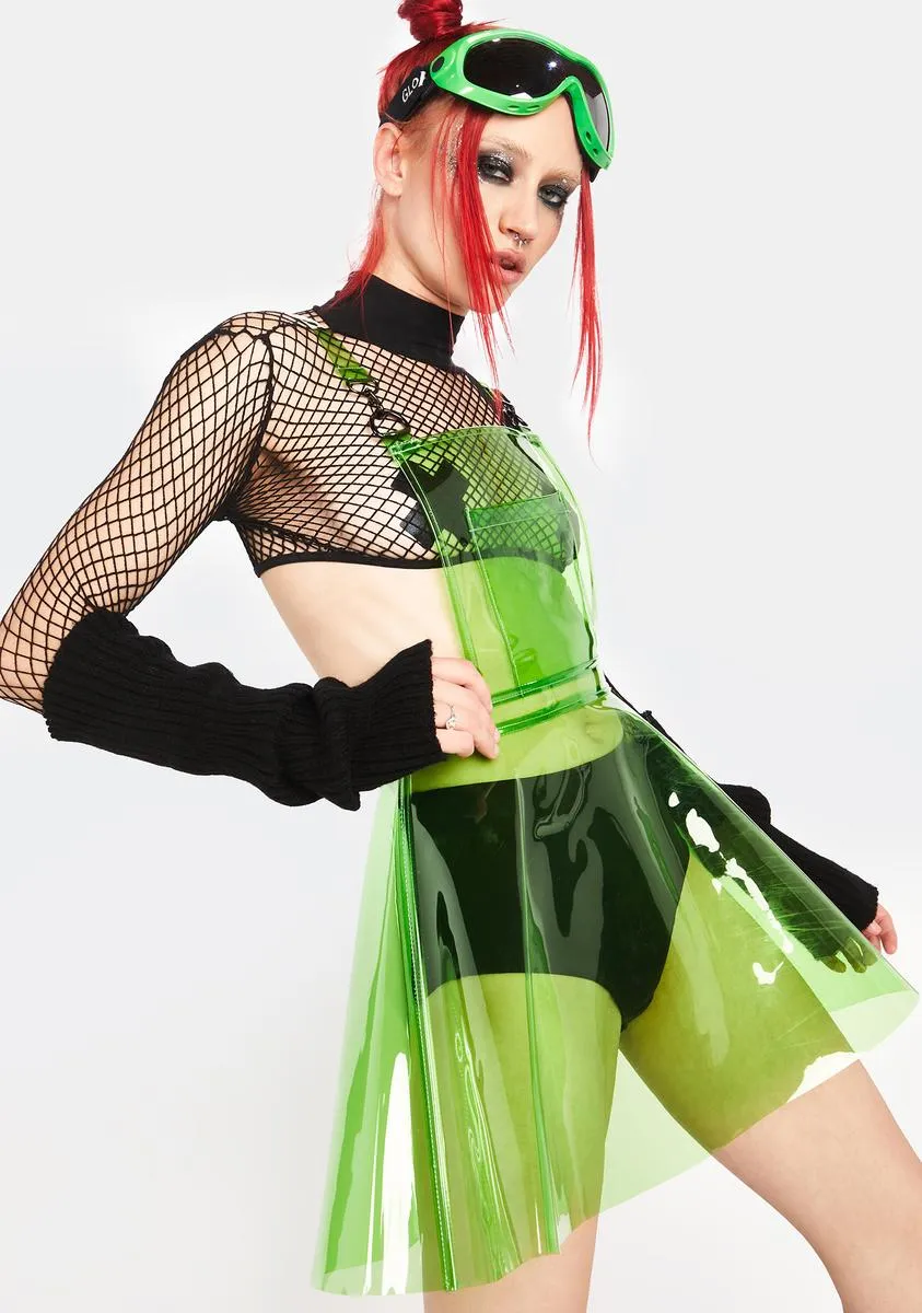 Go Gurl Green Overall Dress sold by Dolls Kill product image thumbnail 3