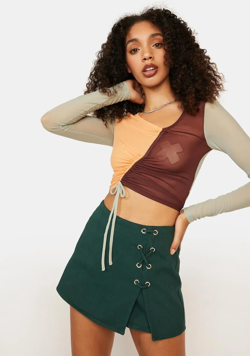 Want Your Opinion Mesh Top sold by Dolls Kill