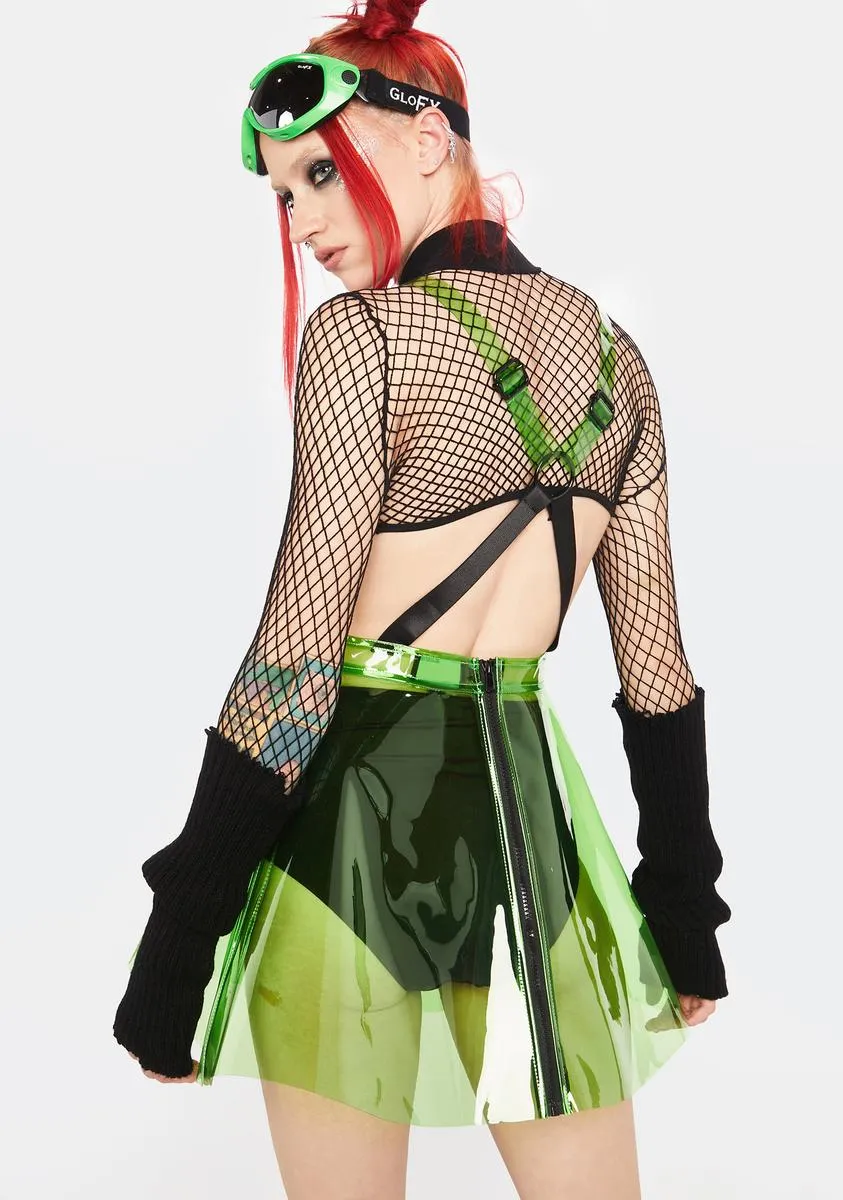 Go Gurl Green Overall Dress sold by Dolls Kill product image thumbnail 4