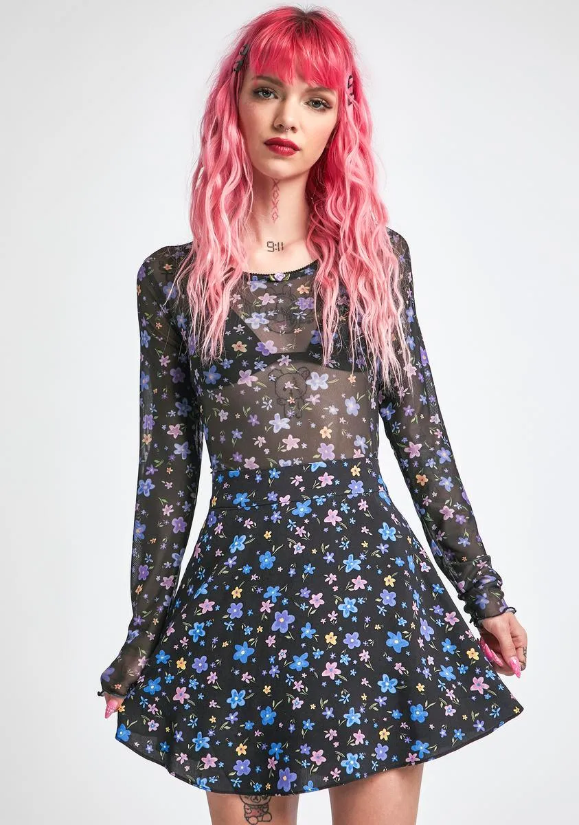 In Your Good Graces Mini Skirt sold by Dolls Kill