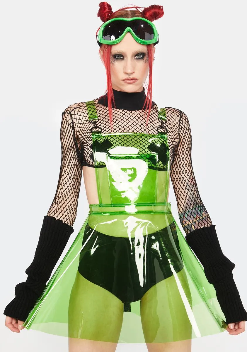 Go Gurl Green Overall Dress sold by Dolls Kill product image thumbnail 2